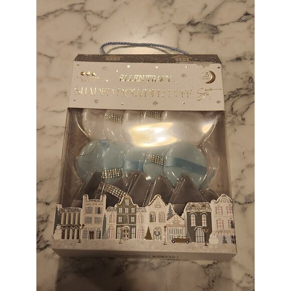 Ellen Tracy Shaped Powder Puff Set 15 Count For Applying Fine Powders - Picture 2 of 4